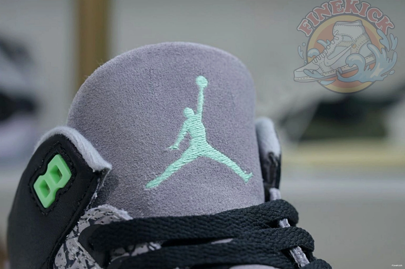 Green Jordan Glow 3 Air 0726